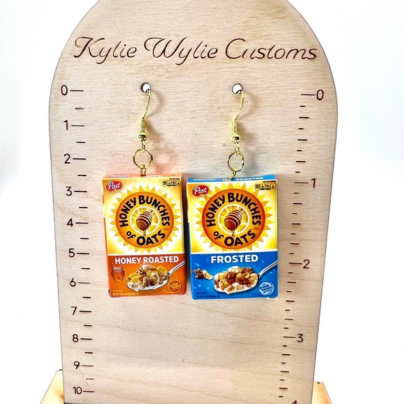 Honey Bunches of Oats Earrings - Cereal Earrings - Mini Brands Accessories - Picture 10 of 10